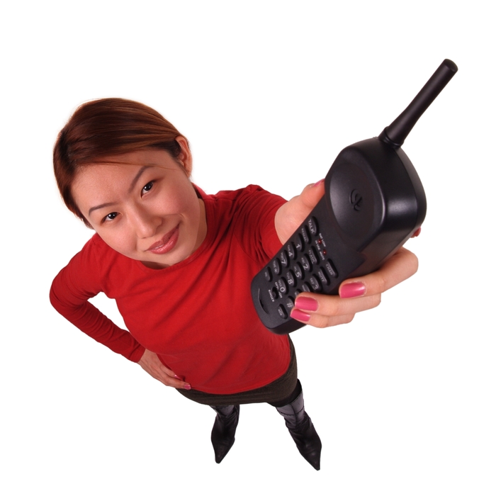 Businesswoman Holding Phone