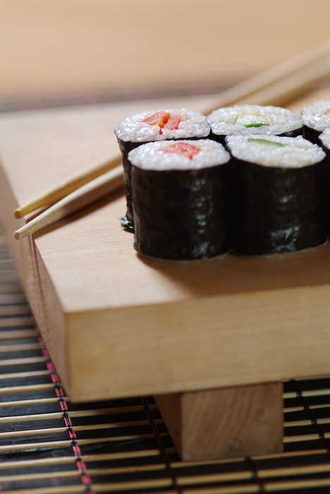 Salmon & Cucumber Sushi