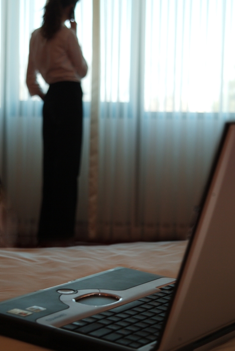 Businesswoman Talking on Phone