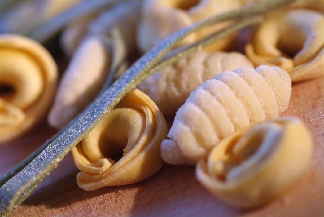 Freshly Made Tortellini, Fettuccini