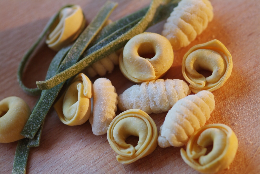 Freshly Made Tortellini, Fettuccini