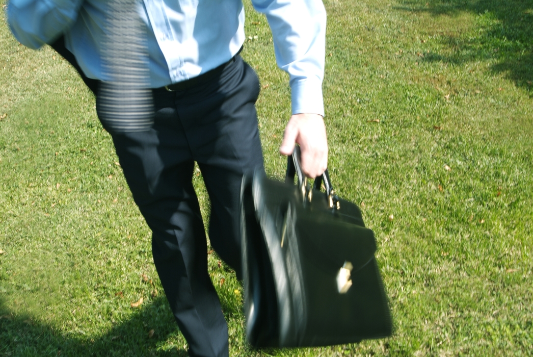 Businessman Walking with Briefcase