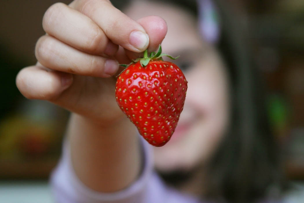 Girl with Strawberries