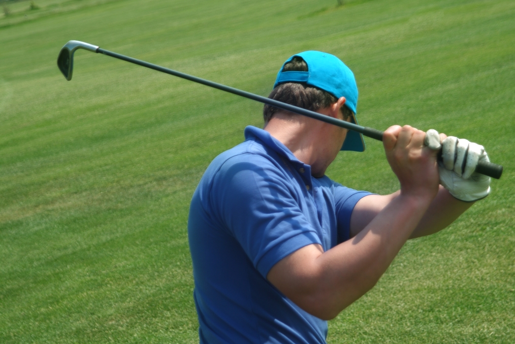 Golfer Making Shot