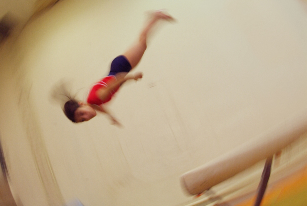 Gymnastics:  Dismounting From Balance Beam