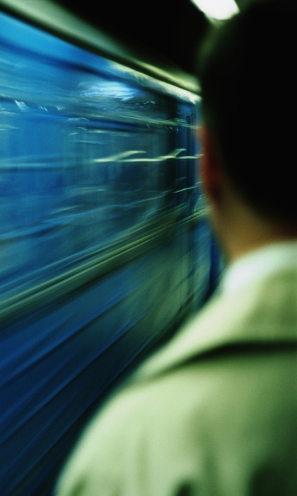 Businessman Waiting For The Subway