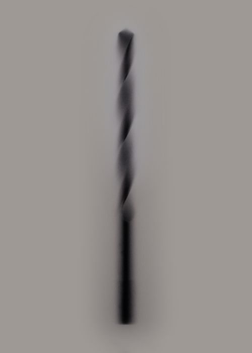Blurred Silhouette Drill Bit
