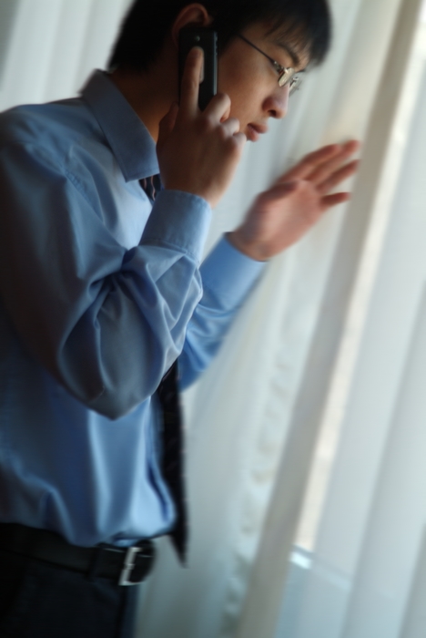 Businessman Talking on Phone