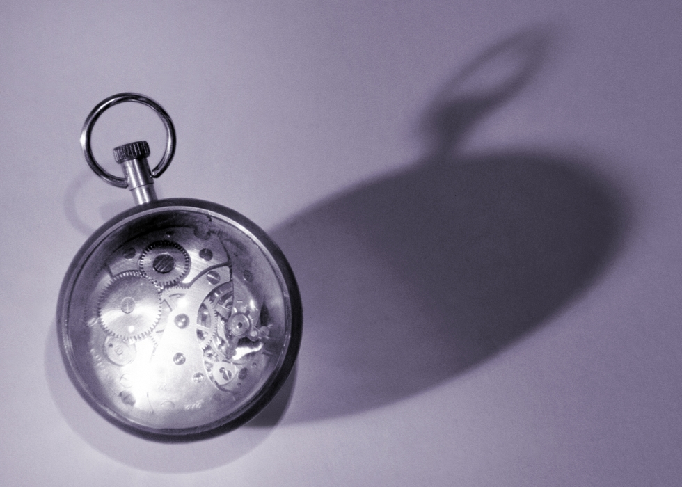 Pocket Watch with Dramatic Shadow