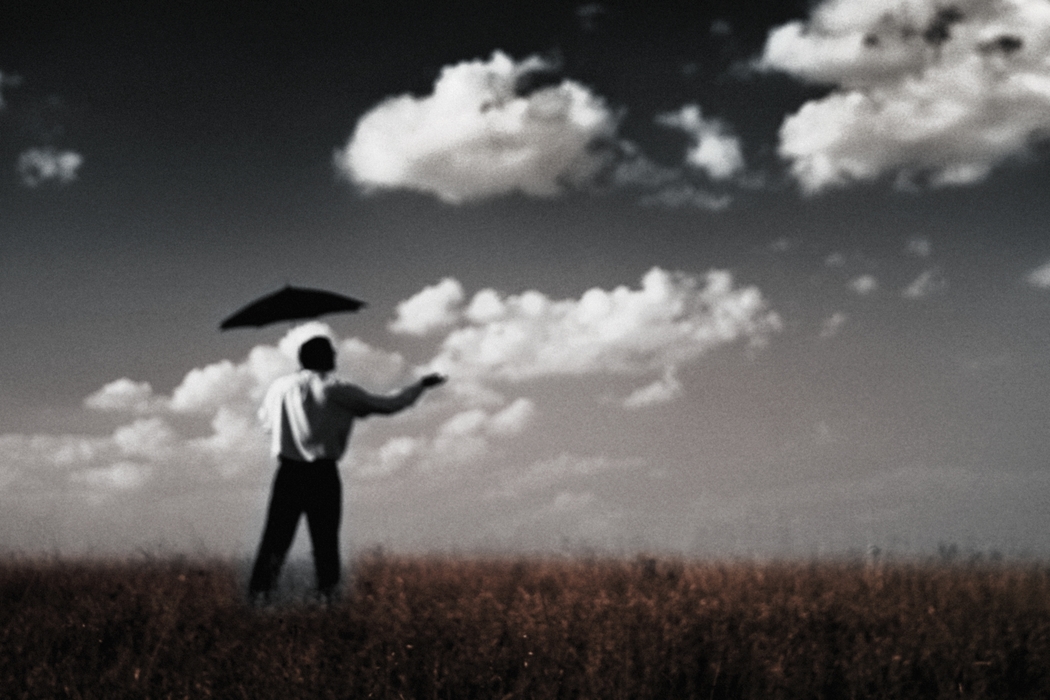 Man with Umbrella  (Sample Image)