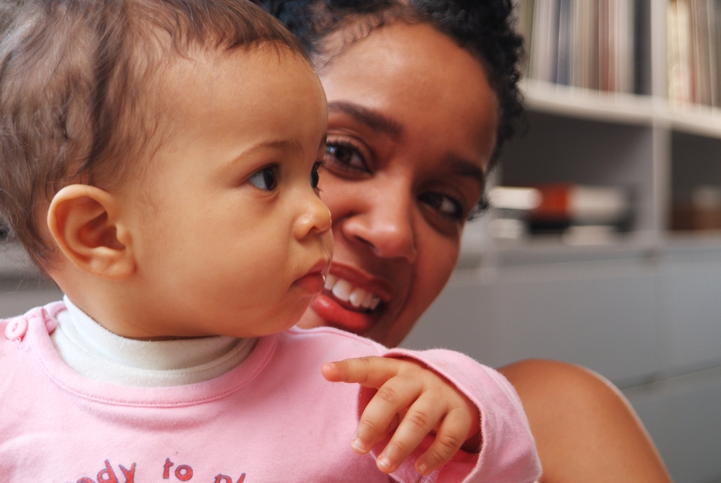 Mother and Daughter At Home