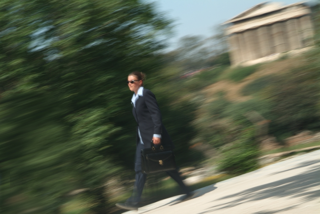 Businesswoman in Greece