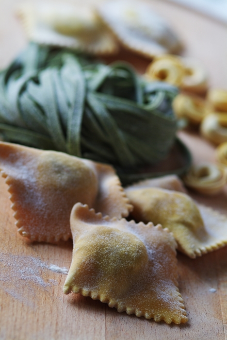 Freshly Made Ravioli, Tortellini, Fettuccini