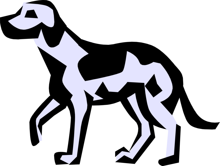 Vector Illustration of Family Pet Dog Symbol