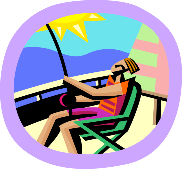 Vector Illustration of Sport Fisherman Angler Fishing from Charter Boat