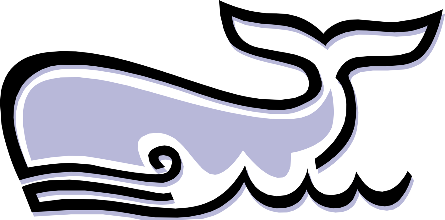 Vector Illustration of Marine Mammal Sperm Whale