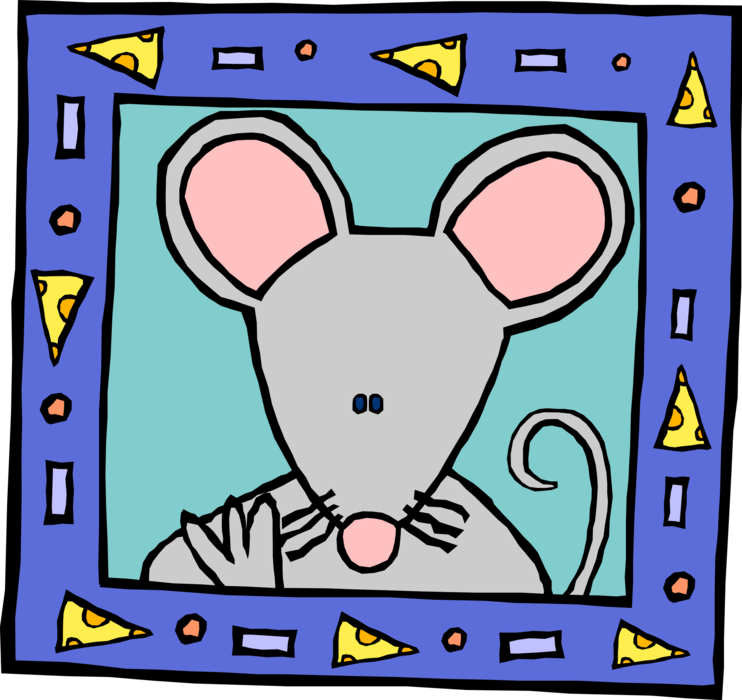 Vector Illustration of Rodent Mouse Animal