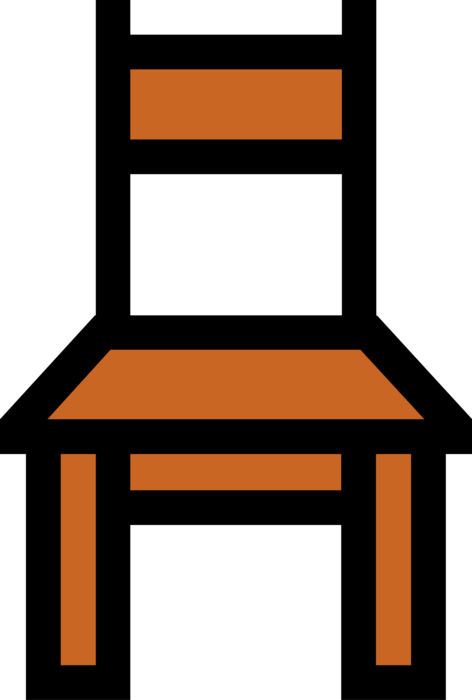 Vector Illustration of Home Furnishings Chair Furniture