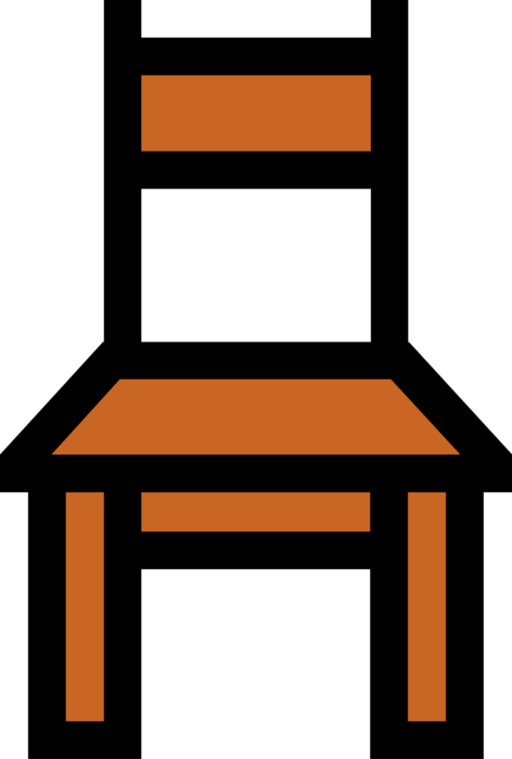 Vector Illustration of Home Furnishings Chair Furniture