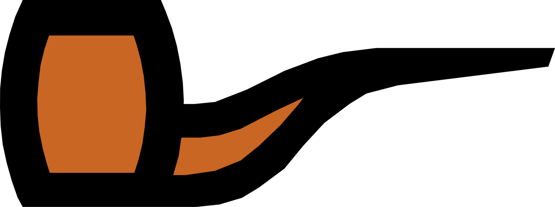 Vector Illustration of Smoker's Tobacco Smoking Pipe Vector Illustration of Smoker's Tobacco Smoking Pipe