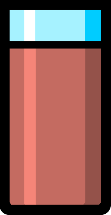 Vector Illustration of Glass of Chocolate Milk