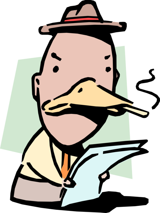 Vector Illustration of Businessman is Queer As Duck Idiom