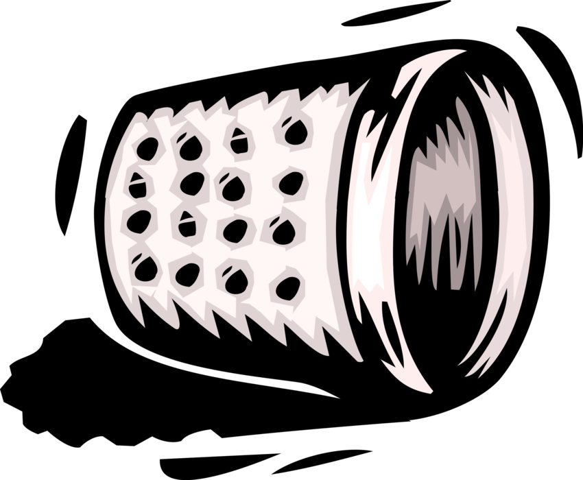 Vector Illustration of Thimble Fingertip Protector for Sewing