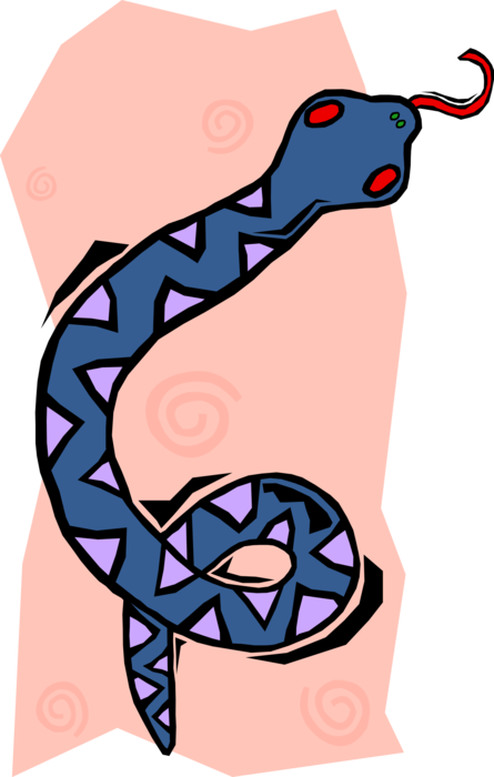 Vector Illustration of Reptile Snake