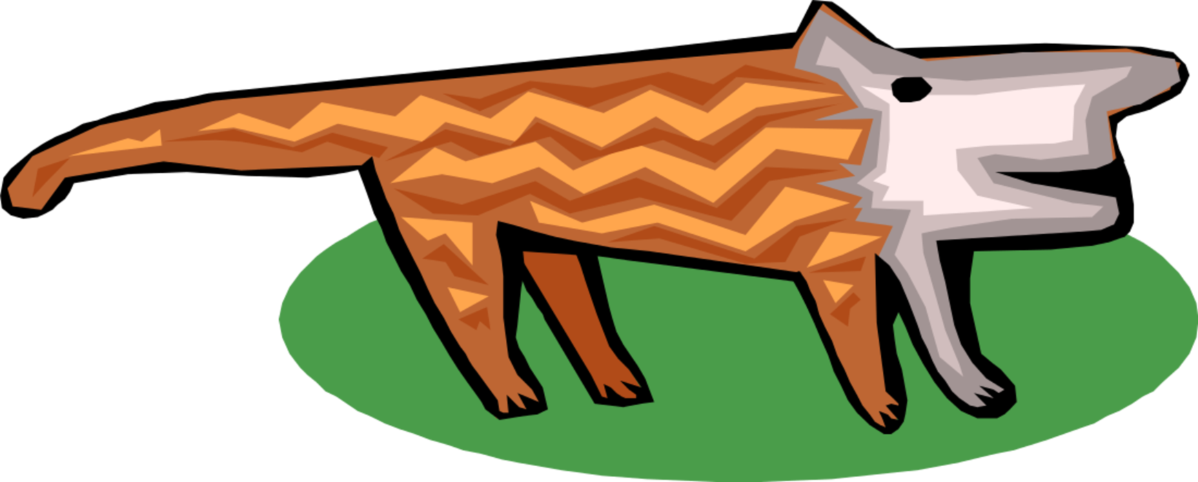 Vector Illustration of Striped Animal
