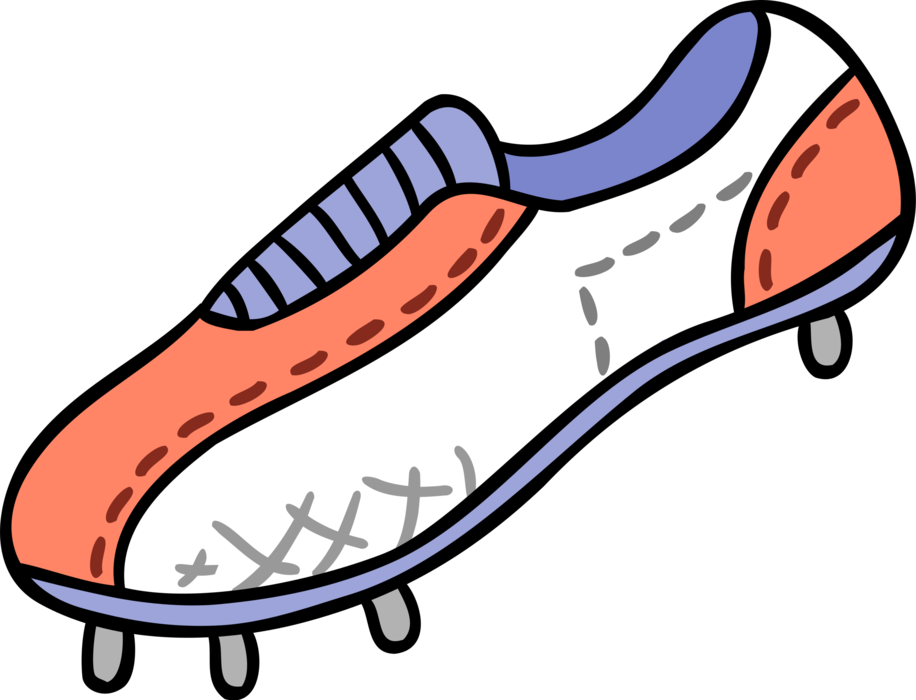 Vector Illustration of Athletic Sports Sneaker Running Shoe Footwear