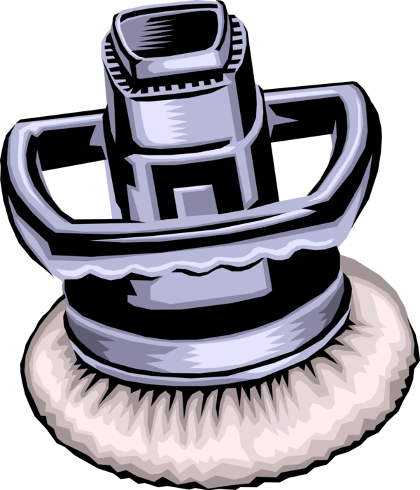 Vector Illustration of Electric Random Orbital Buffer Polisher