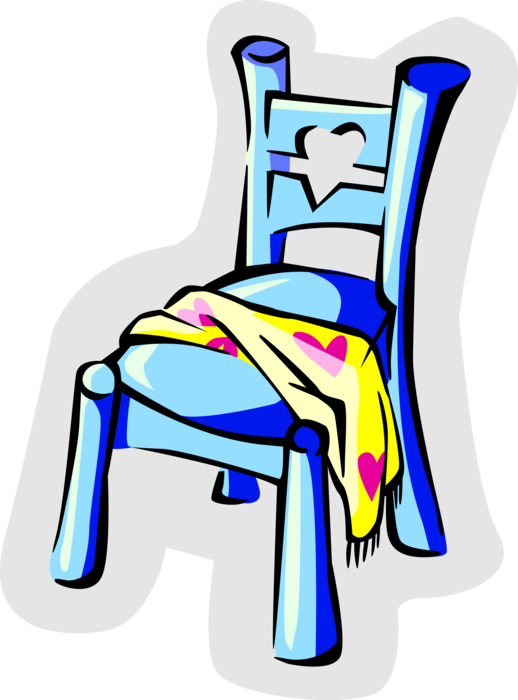 Vector Illustration of Home Furnishings Chair Furniture