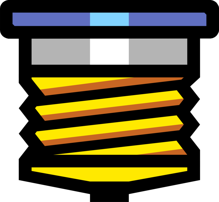 Vector Illustration of Glass Fuse Provides Overcurrent Protection