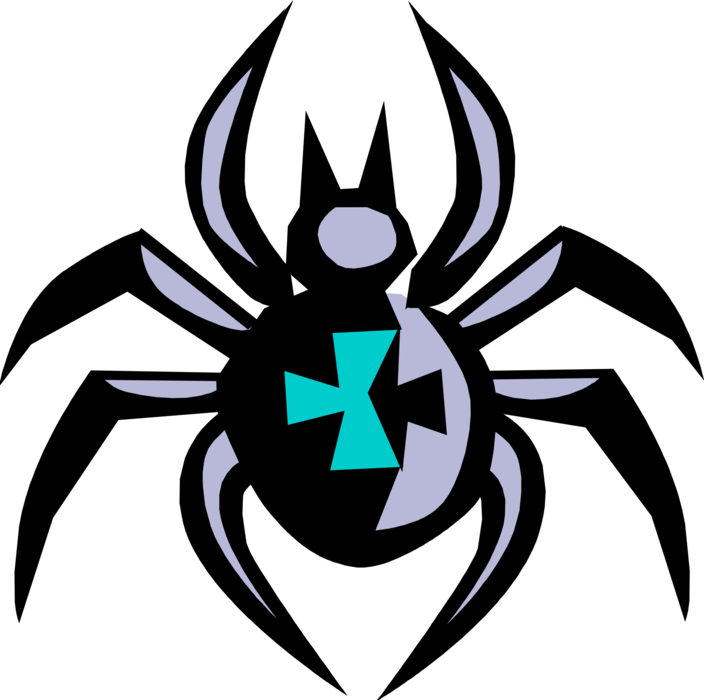 Vector Illustration of Arachnid Spider Insect Bug Symbol
