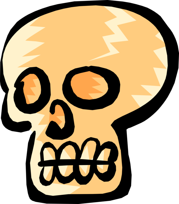 Vector Illustration of Buccaneer Pirate Skull