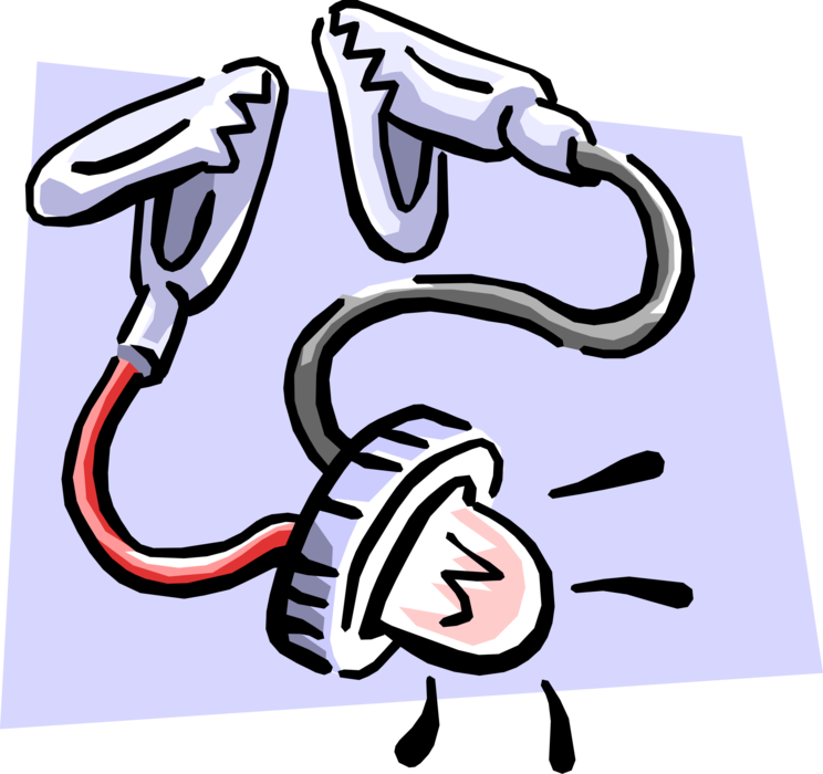 Vector Illustration of Electricity Current Indicator