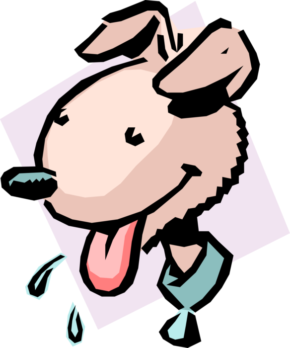 Vector Illustration of Cartoon Dog Man's Best Friend