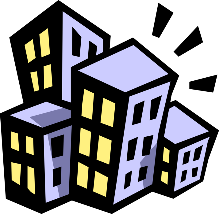 Vector Illustration of Architectural Building Symbol