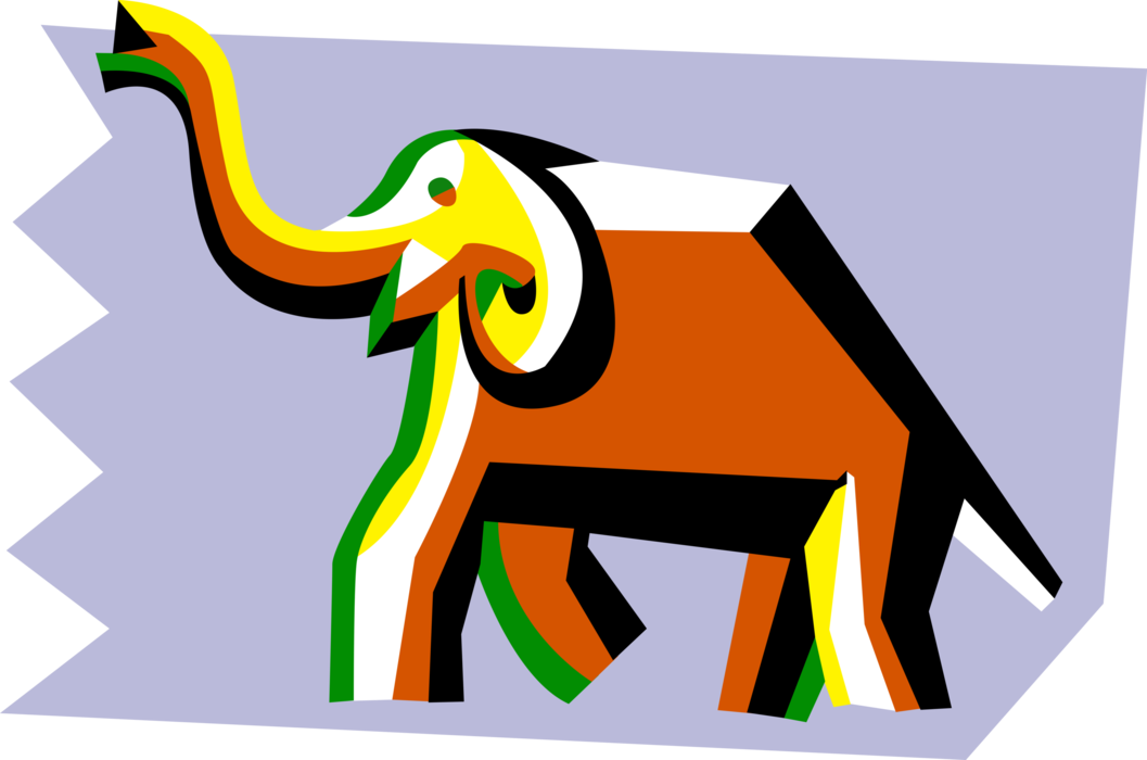 Vector Illustration of African Elephant