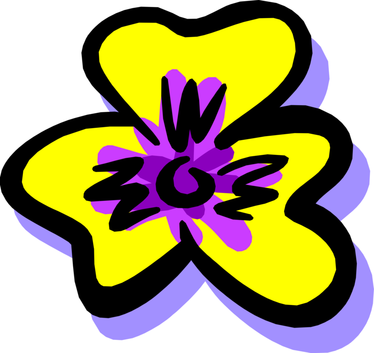 Vector Illustration of Yellow Flower
