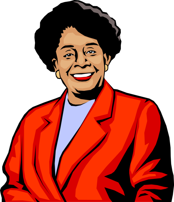 Vector Illustration of African American Businesswoman