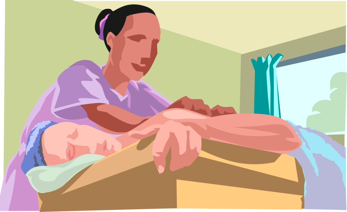 Vector Illustration of Physiotherapy Massage Therapist Provides Relaxation and Well-being