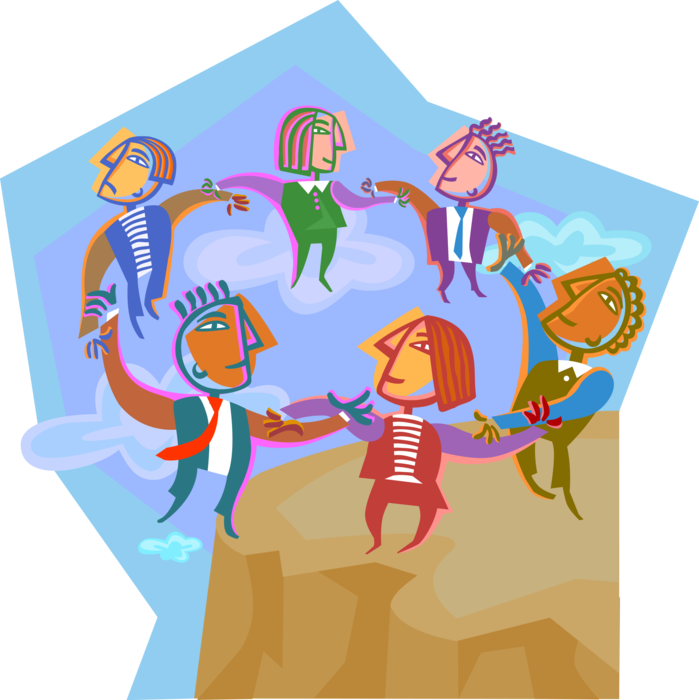 Vector Illustration of The Power of Teamwork Can Accomplish Anything