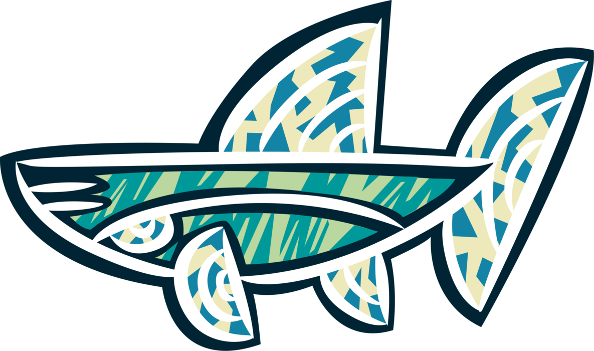 Vector Illustration of Whale Aquatic Placental Marine Mammal Symbol