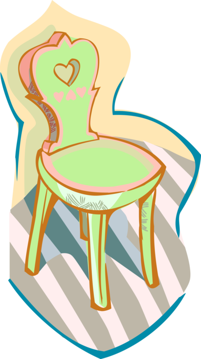 Vector Illustration of Home Furnishings Chair Furniture