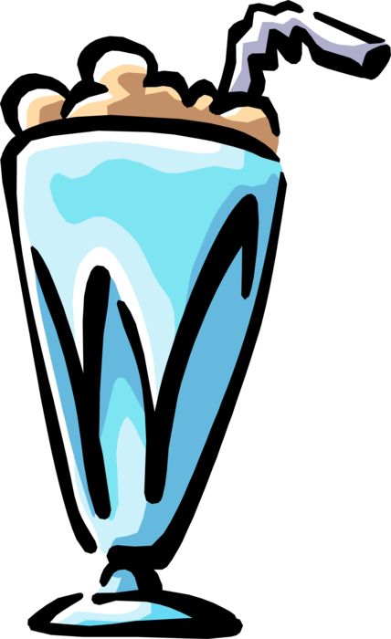 Vector Illustration of Soda Fountain Milkshake
