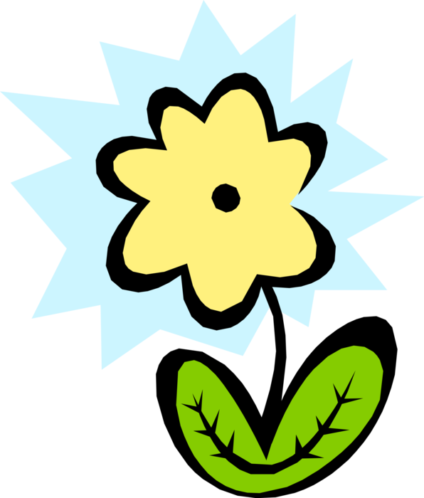 Vector Illustration of Garden Flower Plant