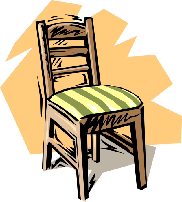 Vector Illustration of Home Furnishings Chair Furniture