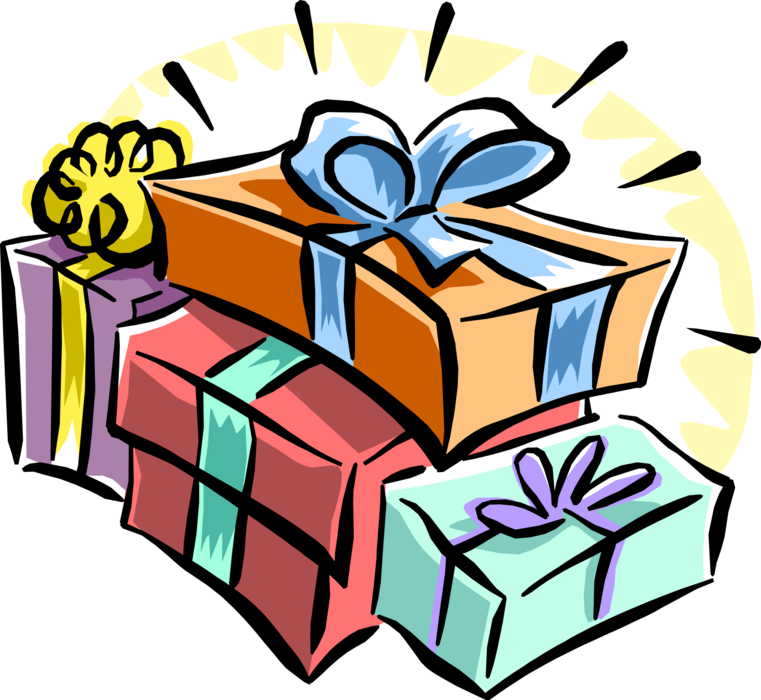 Vector Illustration of Holiday Festive Season Christmas Gifts and Presents