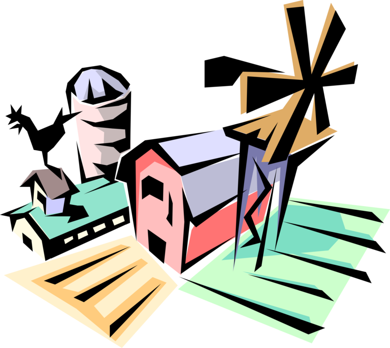 Vector Illustration of Farm Symbol